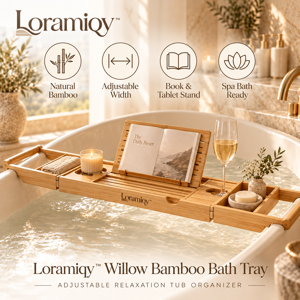 Loramiqy™ Willow Bamboo Bath Tray