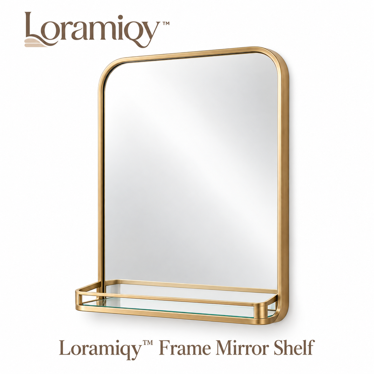 Loramiqy™ Frame Mirror Shelf