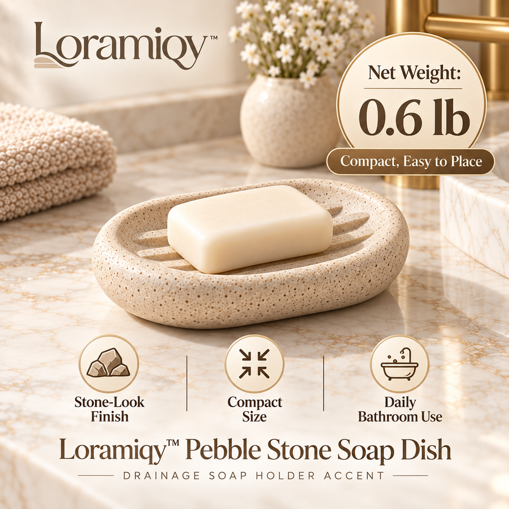 Loramiqy™ Pebble Stone Soap Dish