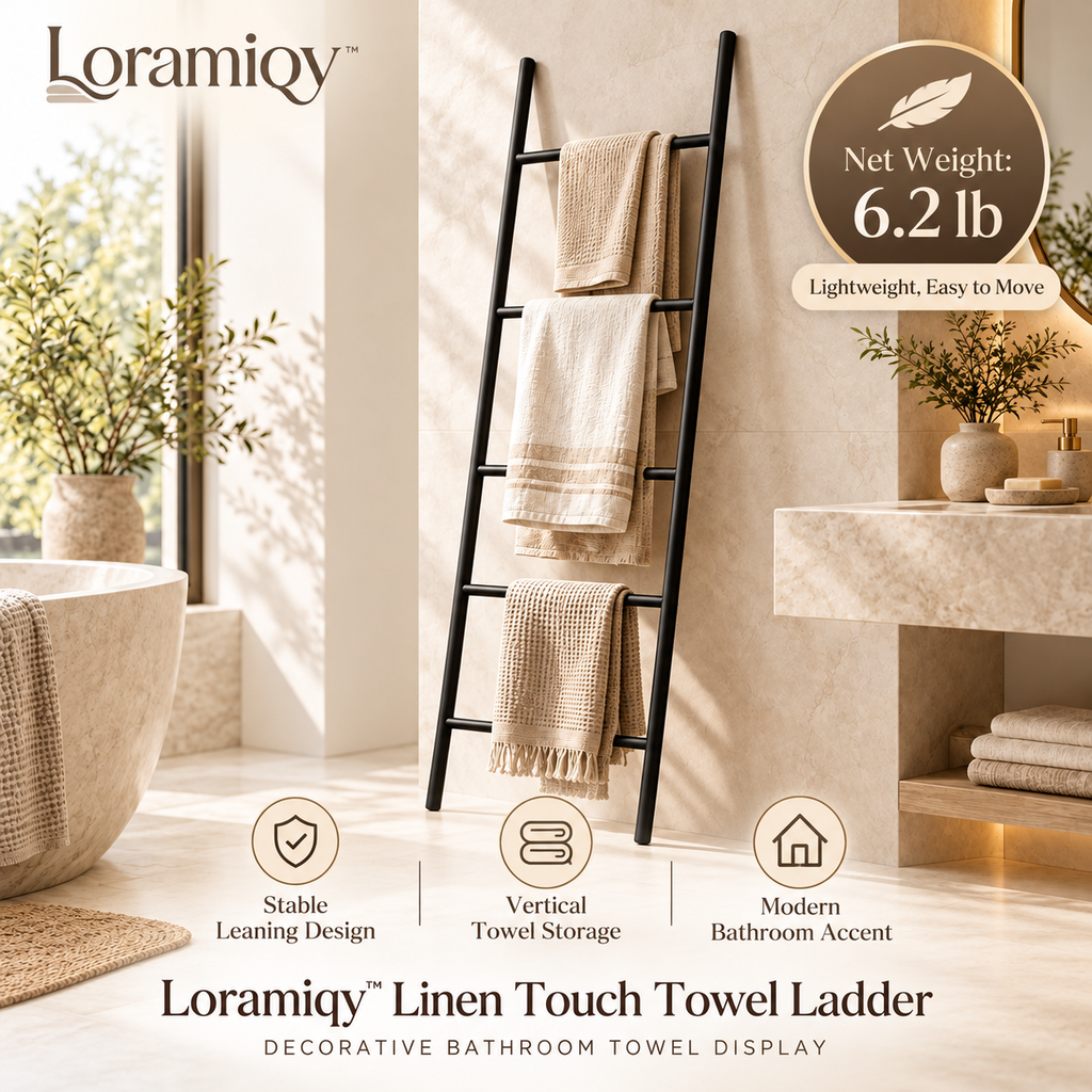 Loramiqy™ Linen Touch Towel Ladder