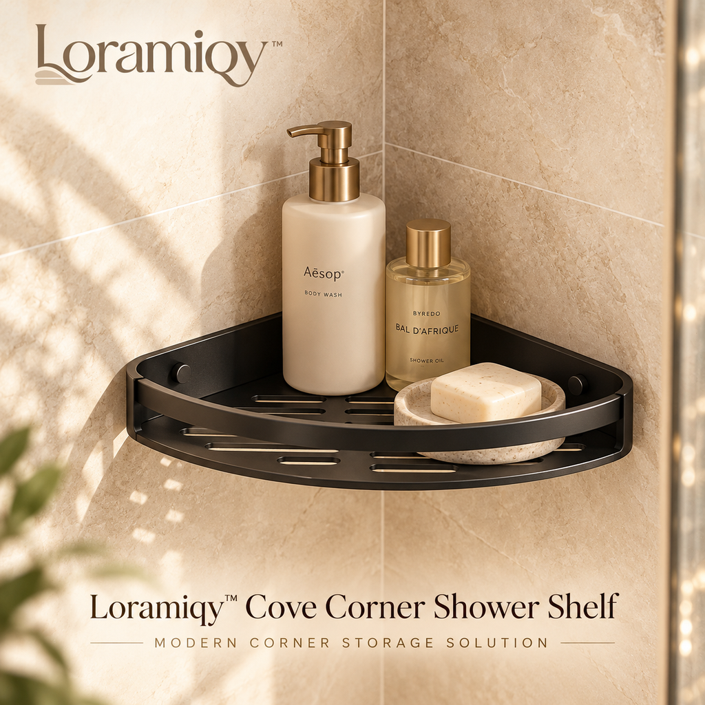 Loramiqy™ Cove Corner Shower Shelf