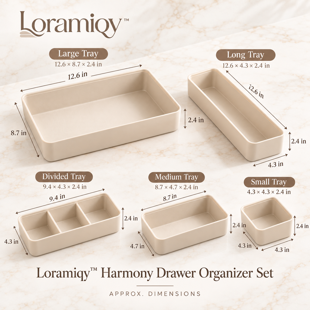 Loramiqy™ Harmony Drawer Organizer Set