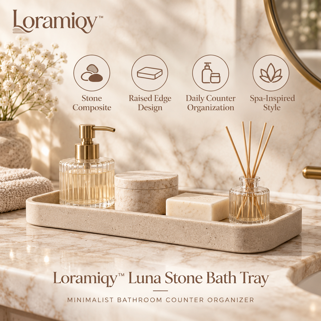 Loramiqy™ Luna Stone Bath Tray