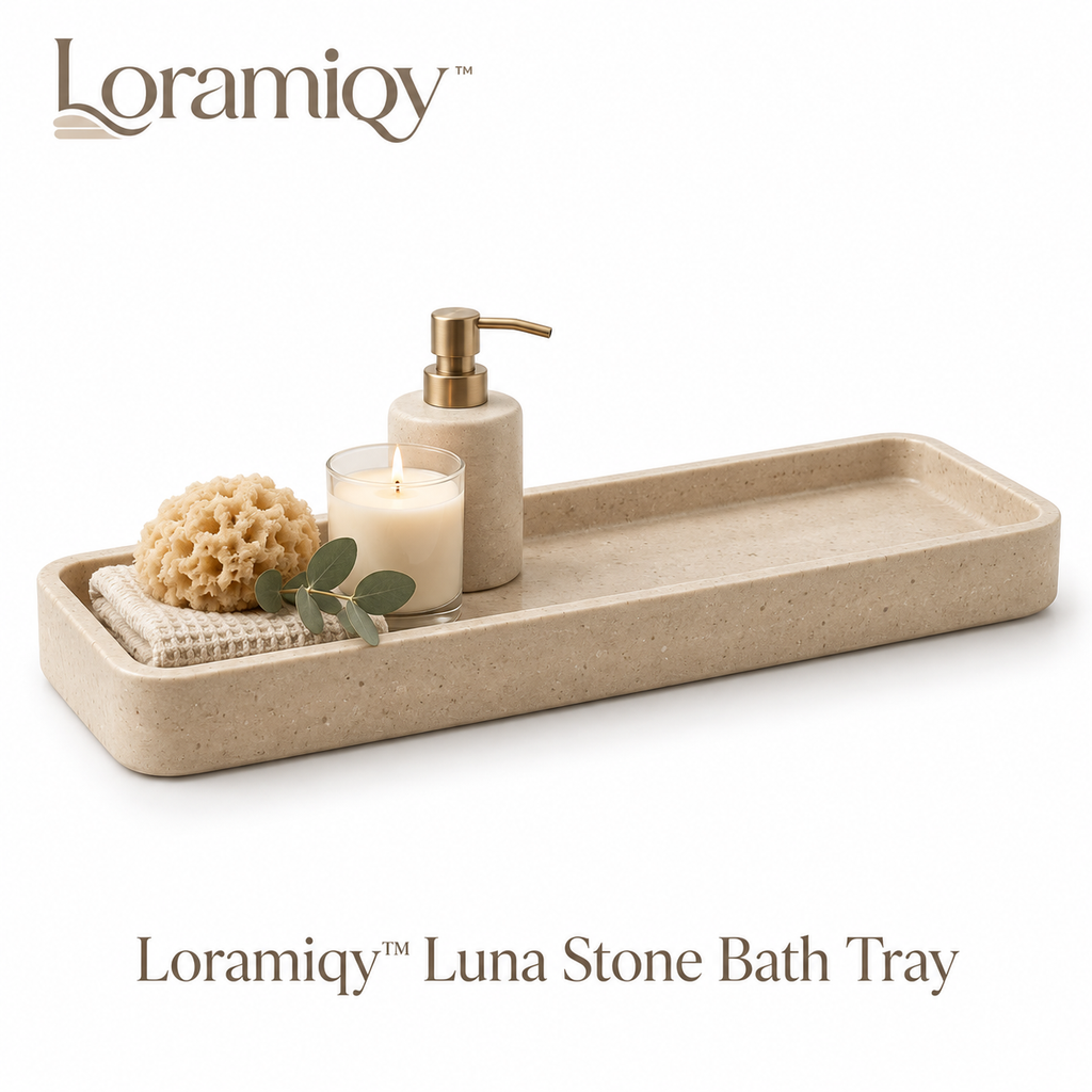 Loramiqy™ Luna Stone Bath Tray