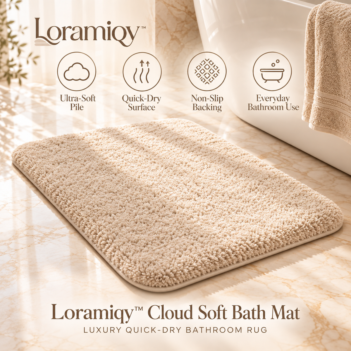 Loramiqy™ Cloud Soft Bath Mat