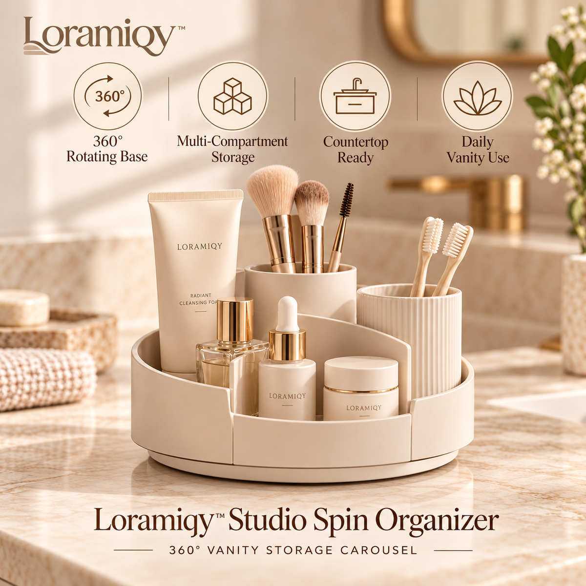 Loramiqy™ Studio Spin Organizer