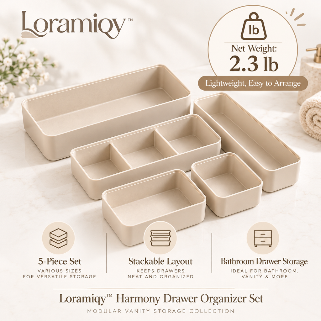 Loramiqy™ Harmony Drawer Organizer Set
