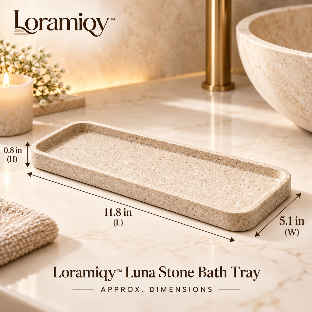 Loramiqy™ Luna Stone Bath Tray